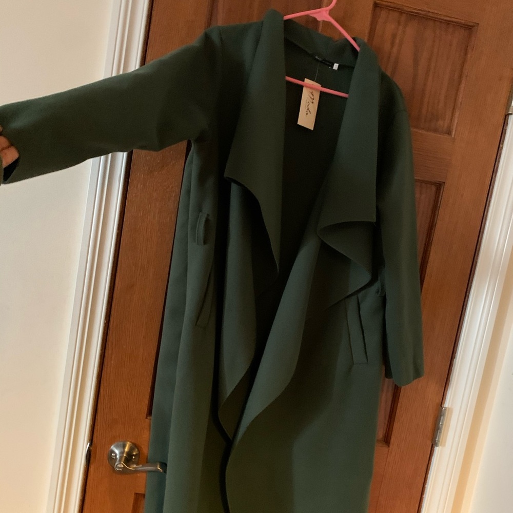 Boohoo Olive Coat